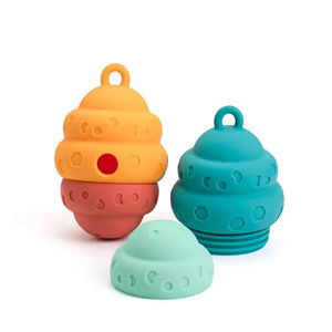 Juguete Masticable de Silicona para Perros con Forma de Panal de Abeja - Juguete Duradero para Limpiar los Dientes, Alimentador Lento, Rellenable - Product Image 4