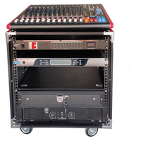 10U16U Armoire renforcée Armoire d'amplificateur de puissance professionnelle 12u Flight case en aluminium