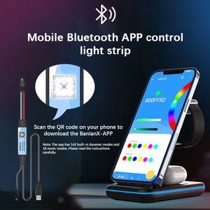 Dc 5V 5050 RGB IC cho Bluetooth app điều khiển <span class=keywords><strong>LED</strong></span> <span class=keywords><strong>Strip</strong></span> ánh sáng Dazzle màu trang trí nội thất USB âm nhạc nhịp điệu popping <span class=keywords><strong>Flash</strong></span> - Product Image 3