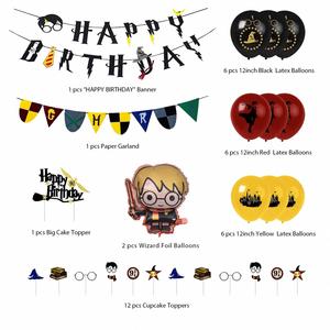 Nicro <strong>Harry</strong> Magic <strong>Potter</strong> <strong>Themed</strong> Party Supplies 35pcs Wall Hanging Latex Balloons Paper Banner Baby Shower <strong>Birthday</strong> Decoration - Product Image 2