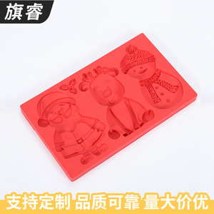 Silicone Christmas Ornament <b>Mold</b> 10 Cavities For Chocolate <b>Cake</b> Cookie Baking Supplies Ice Cube Maker Kitchen Tool - Product Image 3