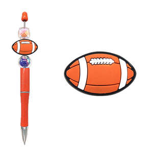 Großhandel Sport-Serie PVC-Fokalperlen Sportteam-Fokalperlen-Anhänger für Stiftaufsätze - Product Image 2