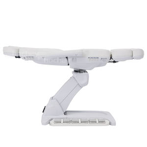 Camilla Eléctrica Hidráulica Hochey para Pestañas, Cama Curvada de Masaje para Extensiones con Espuma Viscoelástica para Salón de Belleza Médico, Color Rosa - Product Image 6