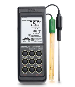 เครื่องมือ Hanna HI9126เครื่องวัด PH/ORP MV แบบพกพากันน้ำพร้อม CAL check, ATC, backlit LCD และการออกแบบ IP67ขรุขระ - Product Image 3
