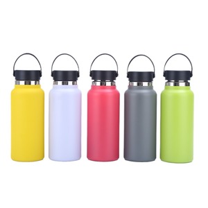 Custom Logo Eco-Friendly 304 Stainless Steel 20oz 34oz Insulated Sports Gym Water <b>Bottle</b> with Handle and Lid - Product Image 1