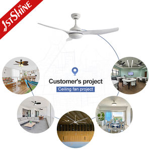 1stshine ventilateur de plafond lumière bureau économie d'énergie haute vitesse dimmable éclairage LED ventilateur de plafond avec APP - Product Image 5