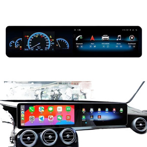 Navigatore GPS Android Auto da 26,6 Pollici per Cruscotto <span class=keywords><strong>Mercedes</strong></span>-Benz C200L <span class=keywords><strong>180</strong></span> GLC300 260CLA GLA, Schermo Grande Doppio con Visione <span class=keywords><strong>a</strong></span> 360° per Co-pilota - Product Image 1