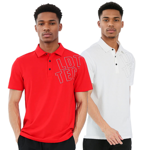 Polo de bureau pour hommes haut de gamme respirant motif en relief personnalisé polo d'entreprise durable à séchage rapide - Product Image 5