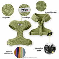 Ensemble de harnais pour animaux de compagnie en polaire Teddy OEM, harnais et laisse réglables pour chien, accessoires pour animaux de compagnie personnalisés en gros