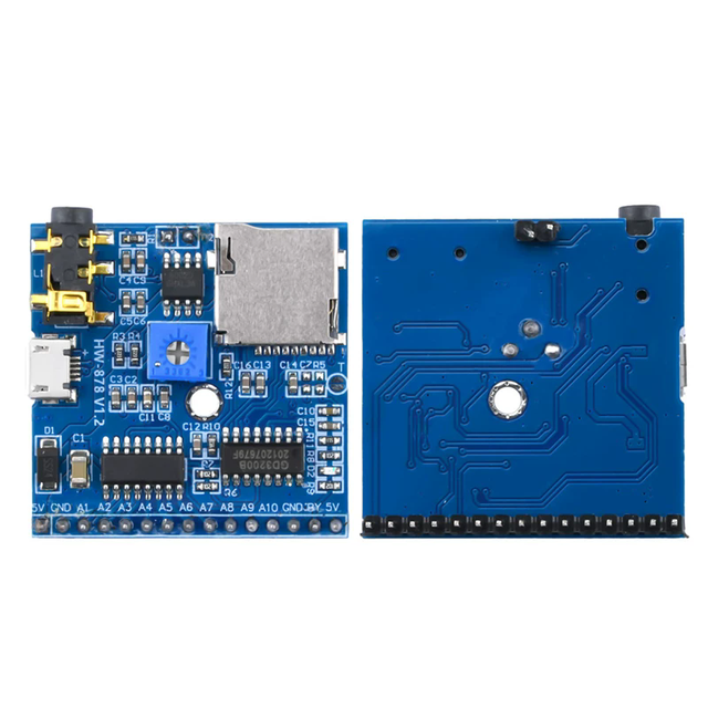 DC5V Voice Playback Module MP3 Decoding Board UART Serial Port Controller I/O Triggers Playback