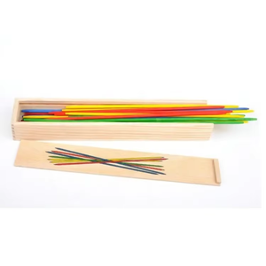 Juego de palos de recogida, Mikado de bambú y juego de dominó, juguetes educativos para niños, juegos de fiesta al aire libre - Product Image 2