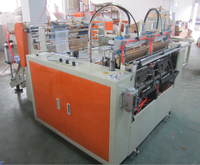 Machine à découper à chaud pour la fabrication de sacs en plastique à deux lignes