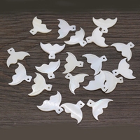 Pendentifs queue de poisson coquille blanche naturelle breloques coquille de nacre pour la fabrication de bijoux bricolage boucle d'oreille collier accessoires cadeau