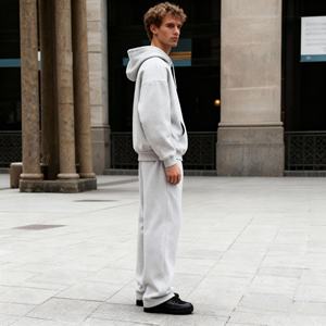 Hochwertige Blanko-Trainingsanzüge Schwergewichtige Herren-Oversize-Hoodies und Jogginghosen Maßgeschneiderte Baggy-Trainingsanzüge für Männer - Product Image 4