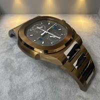 Table basse de luxe en forme de montre, design moderne, acier inoxydable 304, personnalisable pour les collectionneurs de montres
