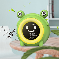 Entraîneur de sommeil pour bébé en forme de grenouille, conception commerciale, capteur Intelligent, entraîneur de sommeil, réveils numériques à Led