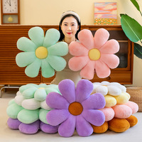 Coussin décoratif en peluche tournesol de dessin animé, rembourré en coton PP, pour chaise de bureau, unisexe, pour la maison et les fêtes