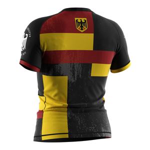 Camiseta de Compresión Germany Nation Elite Rash Guard Four Needles Six Lines, Duradera, de Secado Rápido, para MMA No Gi BJJ Surf - Product Image 2