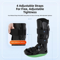 Attelle de cheville unisexe réglable en PP pour la récupération des entorses et fractures de la cheville et la rééducation post-chirurgicale avec fixation externe
