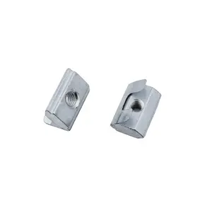 Nuts Supplier Hot Sale Din Standard M4-m8 Top Spring Leaf Slotted Nuts For Groove 10 Aluminium Profile Accessories 2A39.AA.01