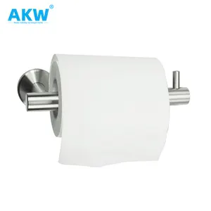 Akw rack fer rouleau de papier hygiénique support de stockage support rouleau de papier toilette multi-usages support de stockage de papier toilette