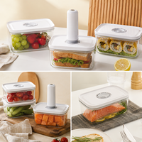 BPA-vrije glazen luchtdichte lunchboxen voor suiker, bakbenodigdheden, fruit en groenten.