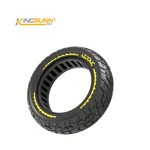 Pièces de Scooter électrique 9.5*2.5 pneu solide tout-terrain pour <span class=keywords><strong>NIU</strong></span> <span class=keywords><strong>KQi3</strong></span> Pro/Max Kickscooter roue en caoutchouc 9.5*2.50 pneu solide en nid d'abeille - Product Image 2