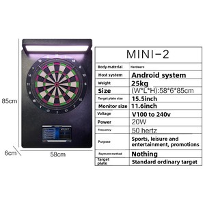 Macchina per Freccette a Gettoni con Gioco <span class=keywords><strong>Online</strong></span> Intelligente, Mini Plus per Sale Giochi - Product Image 4