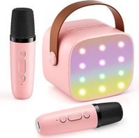 Microphone sans fil pour système de sonorisation karaoké, combo pour karaoké à domicile, caisson de basses, matériau plastique