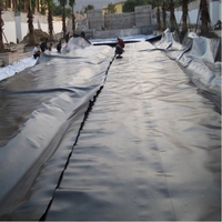 Geomembran HDPE LLDPE PVC EVA Anti-UV Berkualitas Tinggi untuk Penutup TPA, Irigasi, Kolam, Bendungan, Tambak Ikan, Pertambangan, Tahan Air