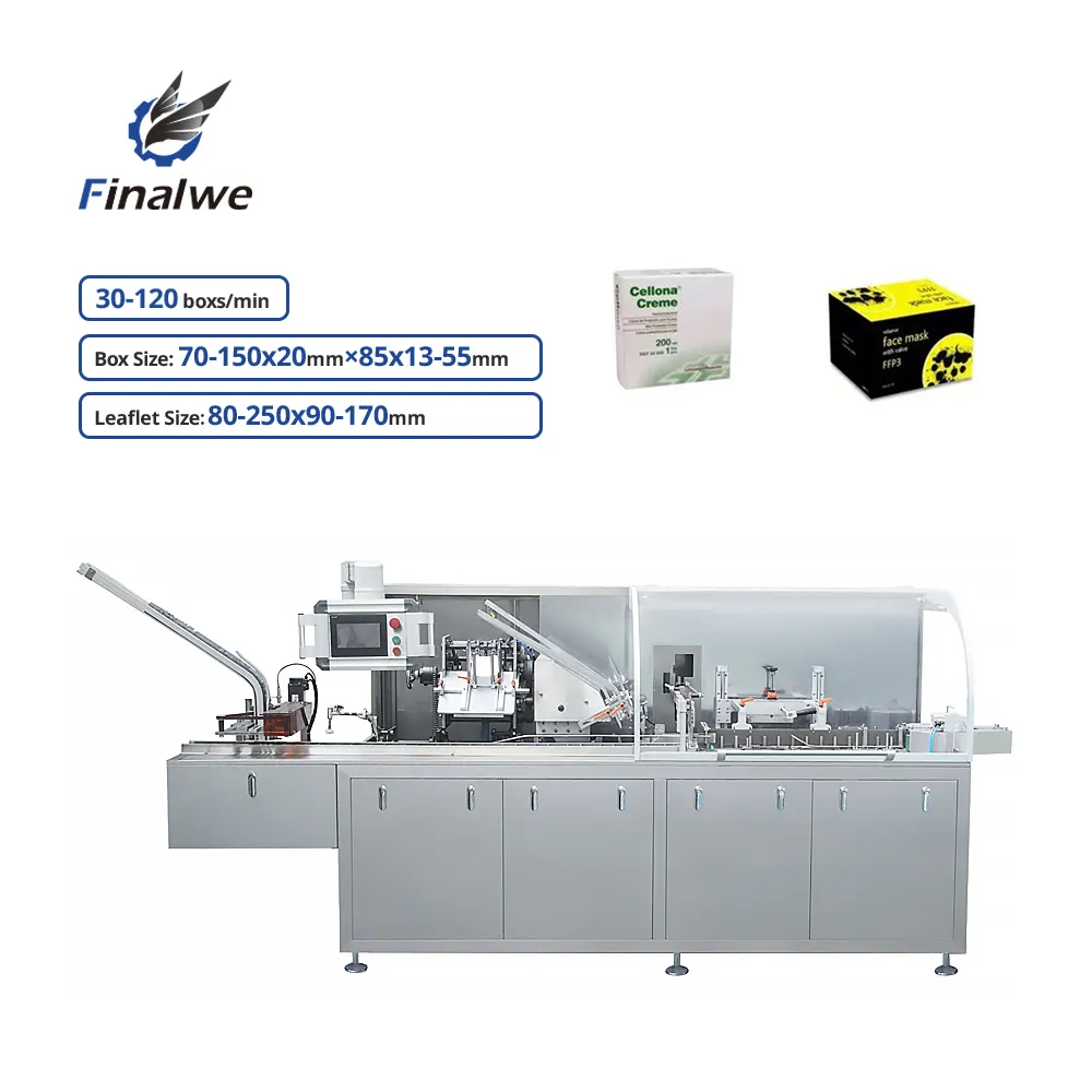 Máquina encartonadora de carga lateral de alta eficiencia Finalwe Envío de caja de cartón Slotter