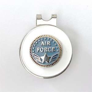 ที่หนีบหมวกแม่เหล็กสีเงินสำหรับทำกอล์ฟพิมพ์ออฟเซตพร้อมคลิปหนีบหมวกทำจากเหล็กอีพ็อกซี่ - Product Image 2