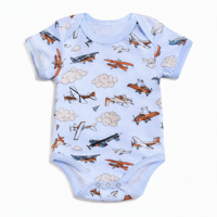 Baju Bayi Baru Lahir Lengan Pendek Katun Lembut Pakaian Tidur Bayi Seluruh Tubuh Nyaman untuk Dipakai Sehari-hari Bodysuit