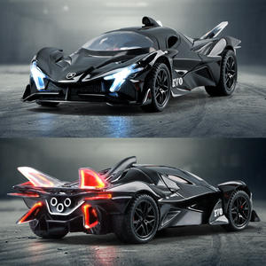 Modelo de aleación Diecast 1:32 <span class=keywords><strong>Apollo</strong></span> <span class=keywords><strong>EVO</strong></span> con sonido y luz, puertas de retroceso, modelo de coche de metal abierto, juguete de colección de exhibición - Product Image 3