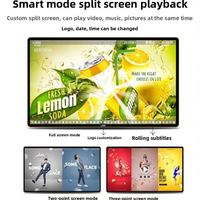 Pantalla LCD LED Ultrafina IP65 para Interiores/Exteriores, Montaje en Pared, Táctil de 10 Puntos, para Publicidad, Elevadores, Educación, Tiendas