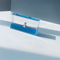 Nouveauté Cadeaux Insubmersible Bateau Modèle Jouets Le One Piece Navire Acrylique Liquide Dérive Bouteille Papier Poids