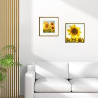 Bingkai Foto Doremi Gold Frame Matted Metal Aluminium untuk Poster Dinding