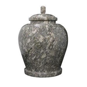 Urna de mármol oceánico 100% auténtica para cenizas de adultos, precio barato - Product Image 1