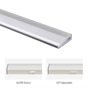 Design moderne Installation facile Interrupteur marche/arrêt en aluminium givré Armoire connectable Vitrine lumineuse à tubes LED - Product Image 2