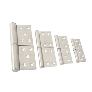 บานพับธงสแตนเลส 5 รู 180 องศา ถอดออกได้ สำหรับฮาร์ดแวร์ประตูไม้ - Product Image 2