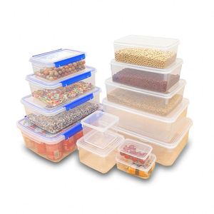 Oem Queenwins Kitchen Lunch Box Microwavable Airtight Bpa Free Eco-friendly Stackable Plastic Food <b>Containers</b> Fridge Storage Lid - Product Image 3
