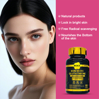 Capsules de glutathion liposomal personnalisées OEM 2000 mg pour le blanchiment de la peau, anti-âge, soutien antioxydant, capsules de glutathion