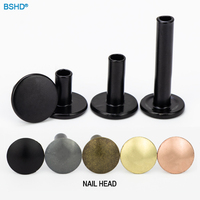 Rivets plats ronds double face pour vêtements, chapeaux, bagages, avec bouton latéral, qualité supérieure, durables, couleurs personnalisées