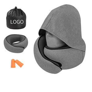 Almohada de Viaje en Forma de U de Espuma Viscoelástica de Alta Calidad con Refrigeración, Logotipo Personalizable, Tejido Catiónico, Cómoda Almohada de Masaje para el Cuello - Product Image 1