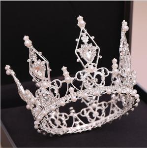 Couronne de diadème de mariée argent, style rétro, diadème de mariée, mariage, <span class=keywords><strong>demoiselle</strong></span> <span class=keywords><strong>d</strong></span>'<span class=keywords><strong>honneur</strong></span>, en cristal, HA-451 - Product Image 2