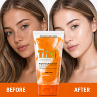 Crème éclaircissante pour le corps thaïlandaise personnalisée, lotion éclaircissante à la niacinamide pour peaux foncées et claires, OEM ODM, étiquette privée