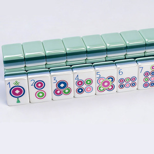 American <b>Mahjong</b> Tiles <b>Set</b> Custom Acrylic Luxury Design 4-Layer Yellow Durable &amp; Eco-Friendly Entertainment - Product Image 4