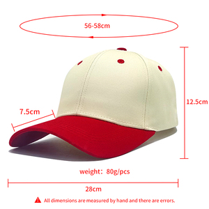 หมวกเบสบอลผ้าคอตตอนสองสี6แผงสำหรับผู้ชายปักโลโก้ได้ตามต้องการ - Product Image 3