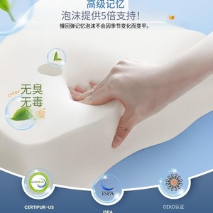 Almohada de Soporte Cervical Especializada con Núcleo de Espuma Viscoelástica, Tamaño Individual, Anti-Ronquidos, Forma de Mariposa, para Uso en el Dormitorio - Product Image 4