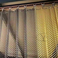 Rideau en maille métallique décoratif personnalisable Yuchen pour cloisons et écrans – Design de luxe pour intérieur